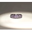 Ring Pave Set 1.28ctw Alexandrite 900pt 5.4mm sz6.5 5.62g 125030073