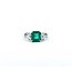 Ring 3-Stone 0.26ctw Baguette Diamonds 1.48ct Emerald 900pt 7.4mm sz6.5 4.07g 125030067