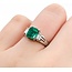 Ring 3-Stone 0.26ctw Baguette Diamonds 1.48ct Emerald 900pt 7.4mm sz6.5 4.07g 125030067