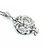Pendant Bouquet 1.5x.9" .50ctw Round Diamonds 900pt 1.4mm 16" 14.76g 125030080