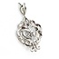 Pendant Bouquet 1.5x.9" .50ctw Round Diamonds 900pt 1.4mm 16" 14.76g 125030080