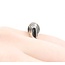Ring Pave Set Dome 0.65ctw Round Diamonds 850pt 8mm sz5 8.72g 125030081