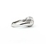 Ring Pave Set Dome 0.65ctw Round Diamonds 850pt 8mm sz5 8.72g 125030081