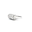 Ring Pave Set Dome 0.65ctw Round Diamonds 850pt 8mm sz5 8.72g 125030081
