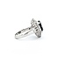 Ring Cocktail 0.67ctw Round & Baguette Diamonds 2.75ct Sapphire 900pt 17.5x14.5mm sz5.5 9.36g 125030058