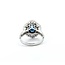 Ring Cocktail 0.67ctw Round & Baguette Diamonds 2.75ct Sapphire 900pt 17.5x14.5mm sz5.5 9.36g 125030058