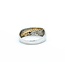 Ring V Shape .14ctw Round Diamonds 900pt 18ky 7.8mm sz9.75 6.03g 125030053