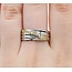 Ring V Shape .14ctw Round Diamonds 900pt 18ky 7.8mm sz9.75 6.03g 125030053