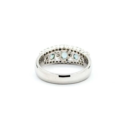 Ring .44ctw Round Diamonds .67ct Alexandrite 900pt 7.5mm sz6 7.24g 125030048