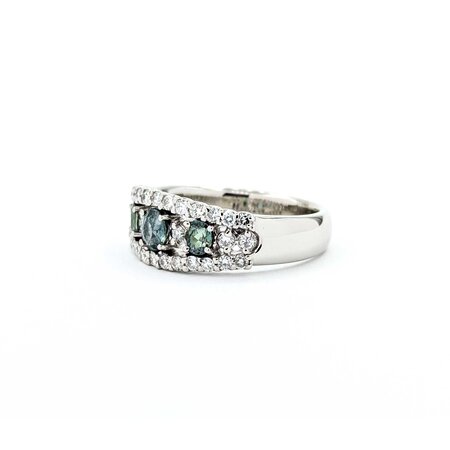 Ring .44ctw Round Diamonds .67ct Alexandrite 900pt 7.5mm sz6 7.24g 125030048