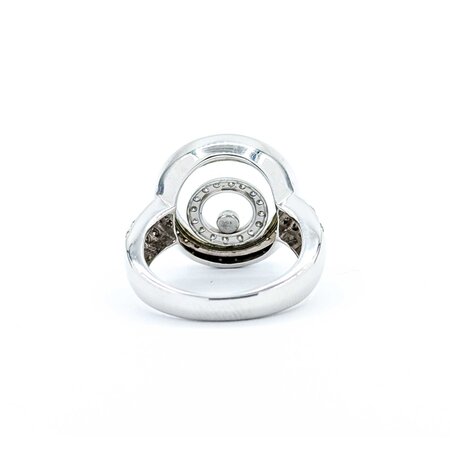 Ring Floating .62ctw Round Diamonds 18kw 17.5mm sz6.5 8.2g 125030049