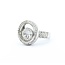 Ring Floating .62ctw Round Diamonds 18kw 17.5mm sz6.5 8.2g 125030049