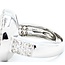Ring Floating .62ctw Round Diamonds 18kw 17.5mm sz6.5 8.2g 125030049