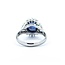 Ring Cocktail 0.48ctw Round & Baguette Diamonds 4.47ct Star Sapphire 900pt 15x14.5mm sz7.25 7.75g 125030063