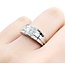 Ring Invisible Set 1.00ctw Princess Diamonds 18kw 7.4mm sz7 5g 125030068