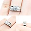 Ring Invisible Set 1.00ctw Princess Diamonds 18kw 7.4mm sz7 5g 125030068
