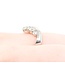Ring V-Shape 1.10ctw Round Diamonds 900pt sz6.5 7.43g 125030095