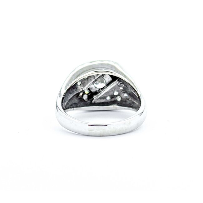 Ring .63ct Old Euro Diamond .38ctw Near Colorless Diamonds 14kw Sz9 9.65g 225040017