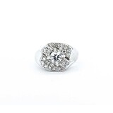  Ring .63ct Old Euro Diamond .38ctw Near Colorless Diamonds 14kw Sz9 9.65g 225040017