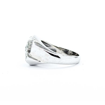 Ring .63ct Old Euro Diamond .38ctw Near Colorless Diamonds 14kw Sz9 9.65g 225040017