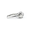 Ring 3-Row, Milgrain 0.50ctw Round Diamonds 900pt 8mm sz6 6.99g 125030062