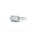 Ring 3-Row, Milgrain 0.50ctw Round Diamonds 900pt 8mm sz6 6.99g 125030062