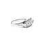 Ring 3-Row, Milgrain 0.50ctw Round Diamonds 900pt 8mm sz6 6.99g 125030062