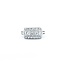 Ring 3-Row, Milgrain 0.50ctw Round Diamonds 900pt 8mm sz6 6.99g 125030062