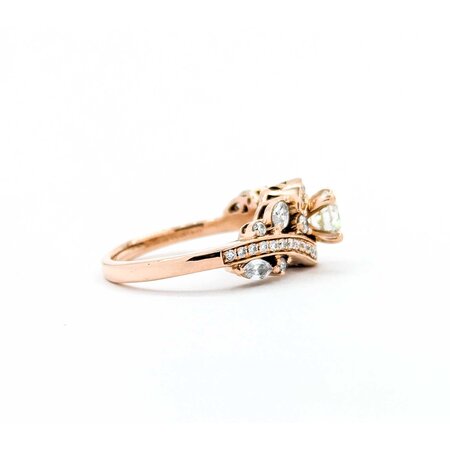 Ring Engagement .55ct Round Diamonds .47ctw Diamonds 14kr Sz6 5.06g 225040013