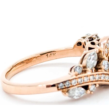 Ring Engagement .55ct Round Diamonds .47ctw Diamonds 14kr Sz6 5.06g 225040013
