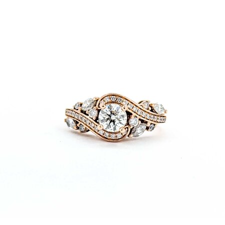Ring Engagement .55ct Round Diamonds .47ctw Diamonds 14kr Sz6 5.06g 225040013