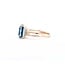 Ring Split Shank .12ctw Round Diamonds 4.00ct London Blue Topaz 14kr Sz6 2.72g 225040027