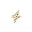 Ring Bypass .03ctw Round Diamonds 14ky Sz7.75 3.85g 225040033