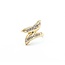 Ring Bypass .03ctw Round Diamonds 14ky Sz7.75 3.85g 225040033