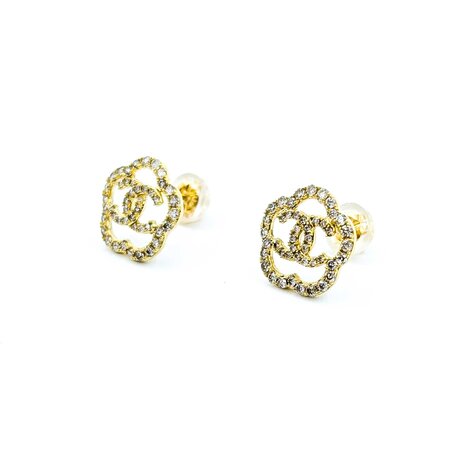 Earrings CC Inspired 0.50ctw Round Diamonds 18ky 11x11mm 1.76g 125030099