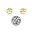 Earrings CC Inspired Round Diamonds 18ky 11x11 1.76g 125030099
