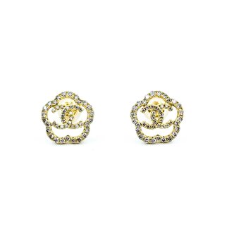 Earrings CC Inspired Round Diamonds 18ky 11x11 1.76g 125030099