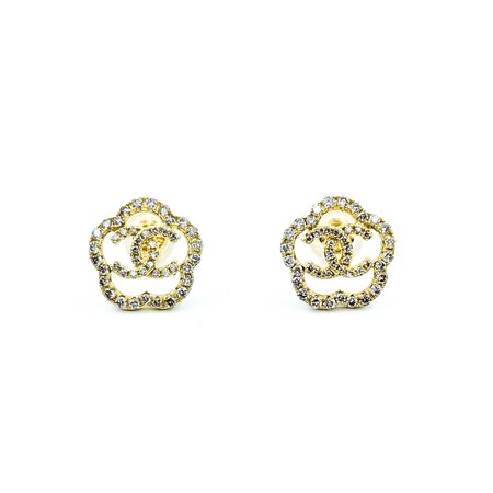 Earrings CC Inspired 0.50ctw Round Diamonds 18ky 11x11mm 1.76g 125030099