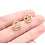 Earrings CC Inspired Round Diamonds 18ky 11x11 1.76g 125030099