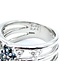 Ring 3-Row .46ctw Round Diamonds .33ctw Alexandrite 900pt 10.5mm sz7 9.68g 125030086