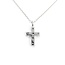 Necklace Cross 0.31ctw Round Diamonds 18kw 13.5x8mm 14.5-16" 2.2g 125030087