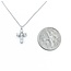 Necklace Cross 0.31ctw Round Diamonds 18kw 13.5x8mm 14.5-16" 2.2g 125030087