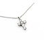 Necklace Cross 0.31ctw Round Diamonds 18kw 13.5x8mm 14.5-16" 2.2g 125030087