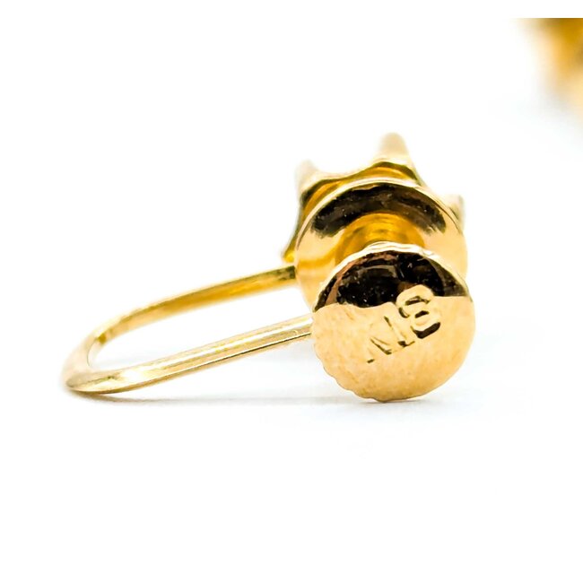 Earrings 6 Prong Screwback .25ctw Round Diamonds 18ky 1.59g 125030112