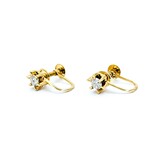  Earrings 6 Prong Screwback .25ctw Round Diamonds 18ky 1.59g 125030112