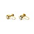 Earrings 6 Prong Screwback .25ctw Round Diamonds 18ky 1.59g 125030112