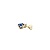 Pendant Drop .025ct Round Diamonds .3ct Synthetic Sapphire 14ky .4x.12" .34g 225030130