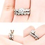 Ring Set Bar Set .50ct Princess Diamond .72ctw Diamonds 14kw Sz5 4.80g 125040006