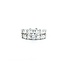 Ring Set Bar Set .50ct Princess Diamond .72ctw Diamonds 14kw Sz5 4.80g 125040006