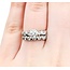 Ring Set Bar Set .50ct Princess Diamond .72ctw Diamonds 14kw Sz5 4.80g 125040006